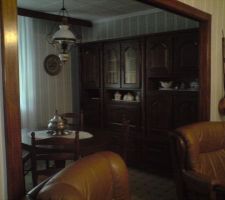 Vue salle à manger/salon toujours avant travaux