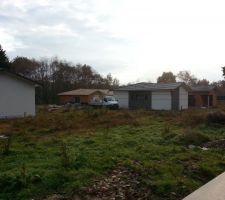 Crépi en cours chez les voisins