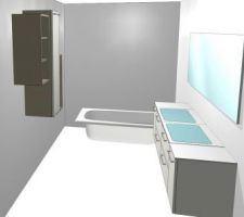 Perspective de la salle de bain R 1