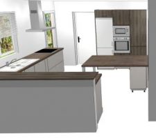 Perspective de la cuisine