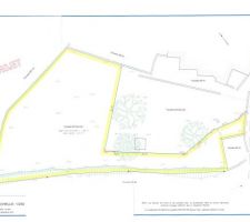 Plan du terrain apr&egrave;s d&eacute;coupage d&eacute;finitif