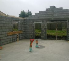 Photos du travail des ma&ccedil;ons.