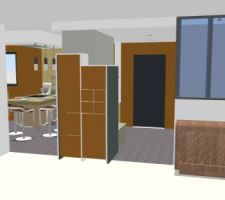 Idée d'aménagement de l'entrée/cuisine