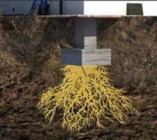 Injection r&eacute;sine sous fondations