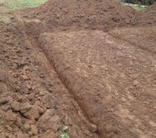 D&eacute;but du terrassement pour faire les fondations