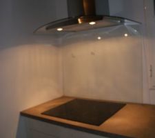 Hotte et plaque induction
