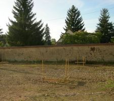 Mise en place des "chaises" pour l'implantation