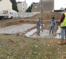 Coulage des fondations !!