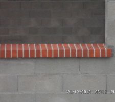 Briquettes pas droites