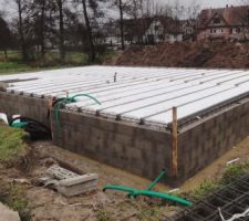 Les hourdis polystyrène sont posées