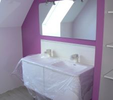 Meuble vasque et miroir sdb