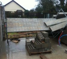 Chute du mur de la fa&ccedil;ade Ouest