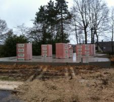Livrasion des briques pour murs rdc