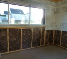 Isolant knauf 150mm 60mm dans les murs