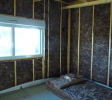 Isolant knauf 150mm 60mm dans les murs et 240mm 80mm au plafond