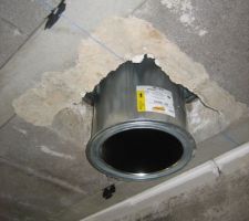 Conduit de fumée Poujoulat du RdC