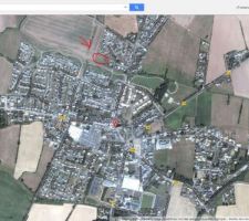 Plan de situation du nouveau lotissement dont l'adresse sera square des fauvettes