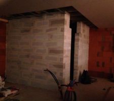 Cloison du garage en siporex