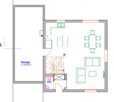 Les dimensions et les pièces sont enfin définies.les matériaux des murs et cloisons également. 
les problèmes d'évacuations eaux usées/eaux vannes sont réglés.

 plus qu'a traiter les compositions des différents planchers/dallages/toiture pour sortir les coupes