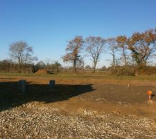 Acc&egrave;s chantier et arrachage de la haie