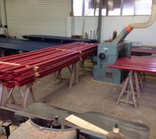 Journee peinture des lambris sous toit