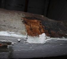 état de la poutre de la cuisine