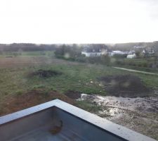 Vue de la terrasse des enfants.