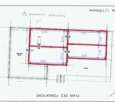 Plan des fondations