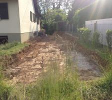 Chemin d acces de notre terrain