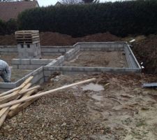 Le vide sanitaire enfin monté