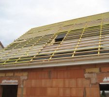 04/01/14-Vue des liteaux derrière la maison-Emplacement des velux