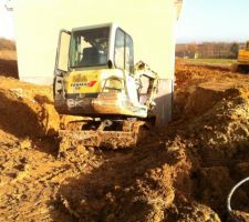 Terrassement acc&egrave;s sous-sol