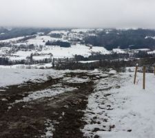 Terrassement du terrain pour démarrage du chantier !!