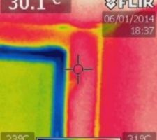 Camera thermique interieur - autour baie salon