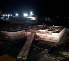 Tout est fini pour le vide sanitaire. Demain la dalle sera coulée