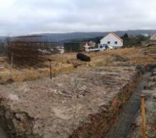Vue panoramique du premier niveau des fondations