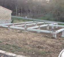 Mise en place des longrines