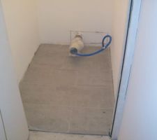 Carrelafe des wc de l'étage