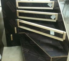 Coffrage escalier cr&eacute;maill&egrave;re