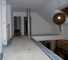 Préparation avant chape de ravoirage étage