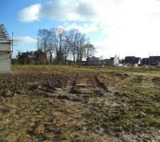 Le Terrain un jour avant le d&eacute;but du chantier