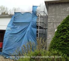 Sablage de la maison (Fa&ccedil;ade AV)