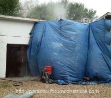 Sablage de la maison (Fa&ccedil;ade AV)