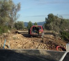 Apr&egrave;s deux jours de terrassement...