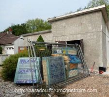 Livraison de l'isolant de Dalle