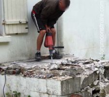 Demolition bac degraisseur