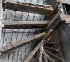 Construction de l'escalier