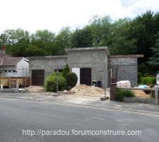 Vue de la façade AV extension