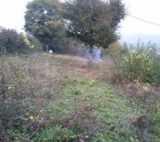 Pas tout a fait au bout du terrain