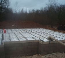 Pr&eacute;paration pour le plancher b&eacute;ton